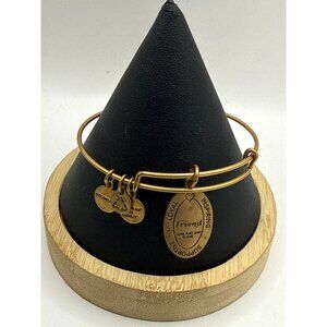 Alex and Ani Friend Bangle Rafaelian Gold Loyal Inspiring Supportive Bracelet